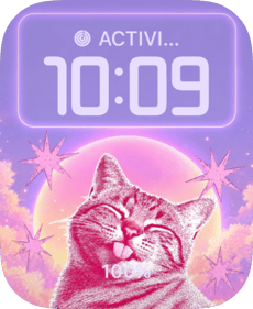 Starry Blep watch face preview image for Apple Watch