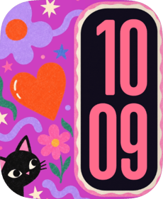 Sticker Cat Apple Watch face - Animals