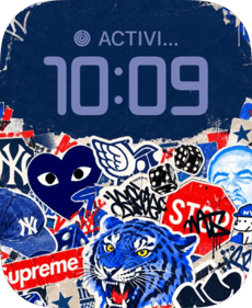 Streetwear Mashup watch face preview image for Apple Watch