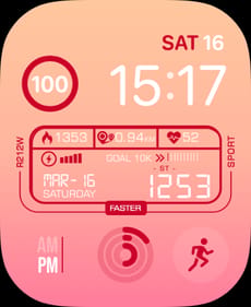 Stride Apple Watch face - Art