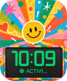 Sunburst Smile Apple Watch face - Art