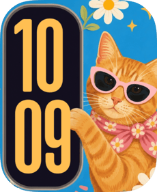 Tabby Shades Apple Watch face - Animals