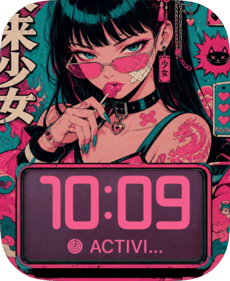 Tattoo Rebel Apple Watch face - Anime