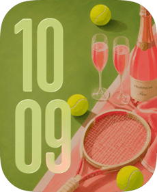 Tennis Toast Apple Watch face - Sports