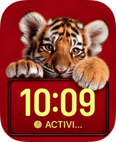 Tiger Cub Apple Watch face - Nature