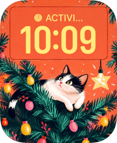 Tinsel Tuxedo watch face preview image for Apple Watch