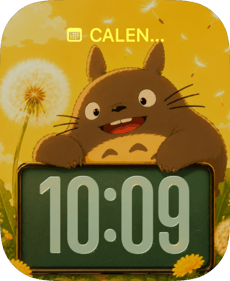 Totoro Yellow Smile Apple Watch face - Anime
