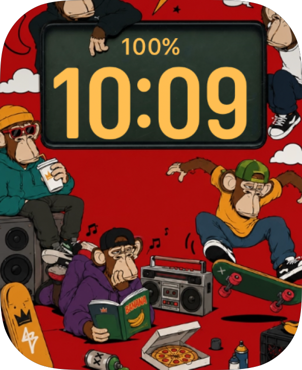 Turtle Comic Jam Apple Watch face - TV