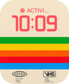 VHS watch face preview image for Apple Watch