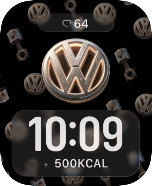 Vintage Volkswagen Apple Watch face - Cars