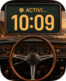 Walnut Dash watch face preview image for Apple Watch
