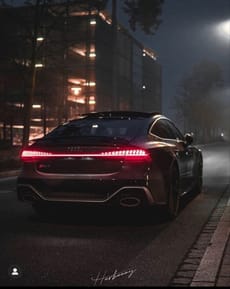🌃 Audi RS7 Night Drive Apple Watch face - Cars