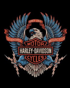 🦅 Harley-Davidson Eagle Apple Watch face - Cars