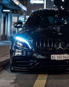 🌃 Mercedes-Benz Night Street Apple Watch face - Cars