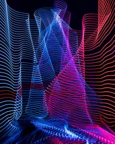 🌌 Neon Lightwave Apple Watch face - Art