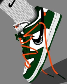 🟢 Stylish Nike Dunks Apple Watch face - Art