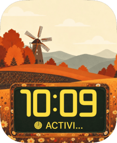 Windmill Valley Apple Watch face - Nature