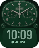 Aethergard Green Apple Watch face - Luxury
