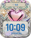 Chrome Candy Heart Apple Watch face - Special Collections