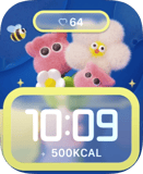 Cloud Teddy Picnic Apple Watch face - Nature