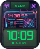 Cyberpunk Mission Grid Apple Watch face - Video Games