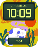 Dreamy Cat Apple Watch face - Animals