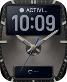 Graphite Classic Apple Watch face - Luxury
