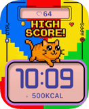 High Score Cat Arcade Face Apple Watch face - Video Games