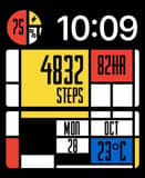 Mondrian Blocks Apple Watch face - Art