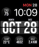Monochrome Dateboard Apple Watch face - TV