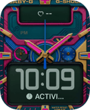 Neon Baby-G Apple Watch face - Luxury
