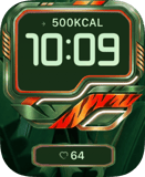 Neon Flux Apple Watch face