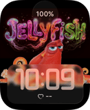 Neon Jellyfish Apple Watch face