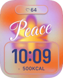 Pastel Peace Apple Watch face - Art
