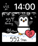 Penguin Duo Apple Watch face