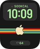 Retro Stripe Apple Watch face - Brands