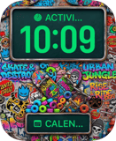 Skate Destroy Collage Apple Watch face - Art