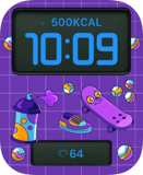 Skater Pop Apple Watch face - Art