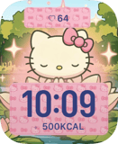 Sleepy Hello Kitty Apple Watch face