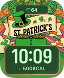 St. Patrick's Gold Apple Watch face