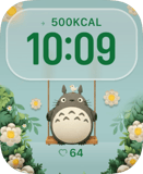 Swing Totoro Apple Watch face - Nature