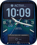 Touch Solar Blue Apple Watch face - Luxury