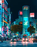 🌃 Shibuya Neon City Apple Watch face - Cities