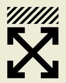 ⚡ Off-White Striped Arrows Apple Watch face - Brands