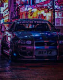 🌃 JDM Night Street Apple Watch face - Cars