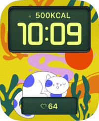 Dreamy Cat Apple Watch face - Animals