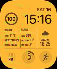 Forecast Apple Watch face