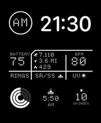 LED Apple Watch face