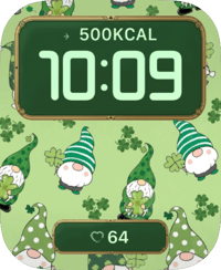 Lucky Gnome Garden Apple Watch face