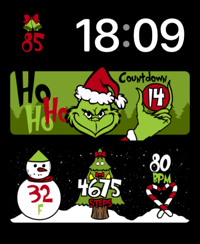 Merry Grinch Duo Apple Watch face
